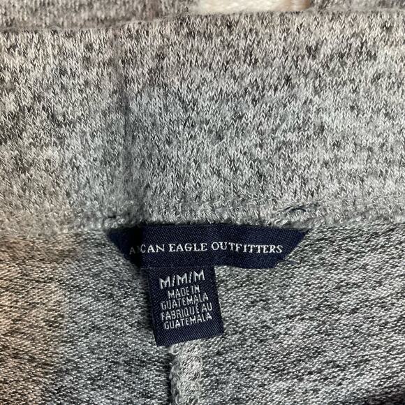 American‎ Eagle Outfitters Soft Knit Wide Leg Lounge Pants Gray Women's Size M - Picture 4 of 4